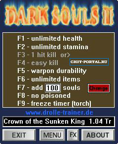Crown of the Sunken King Трейнер (+9) [1.04] {dR.oLLe} 